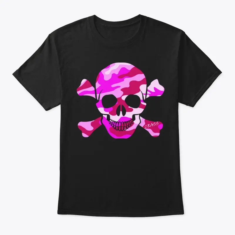 Pink Urban Camo Skull Bones