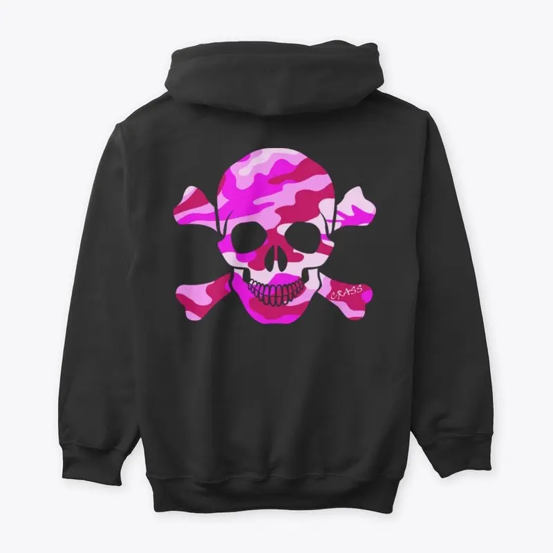 Pink Urban Camo Skull Bones